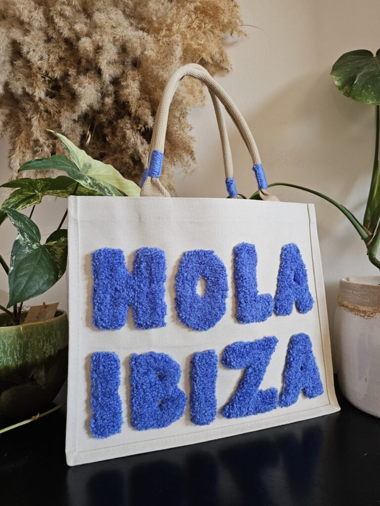 Sac Hola Ibiza type caba en toile.