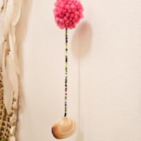 Suspension Pompons rose 5 - Image 2