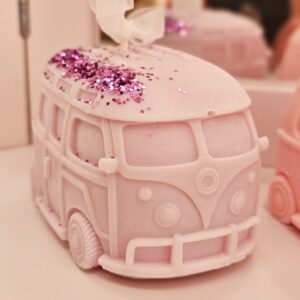 Bougie grand van hippie rose pastel