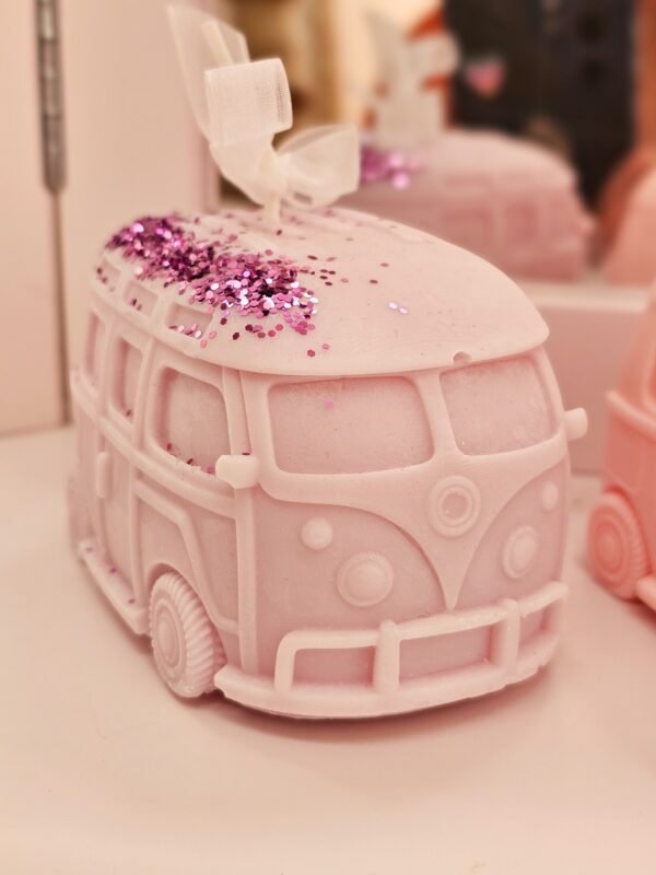 Bougie grand van hippie rose pastel
