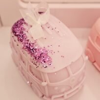 Bougie grand van hippie rose pastel