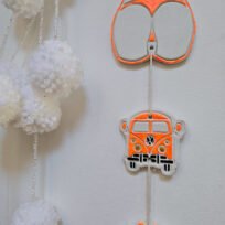 décoration murale orange