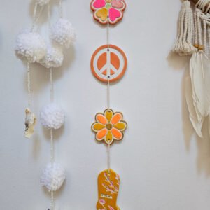 Décoration murale orangé