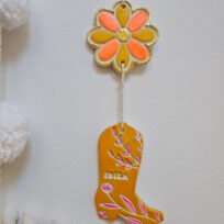 Suspension hippie orangé - Image 3