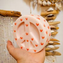 Bougie peace coeur – Image 2