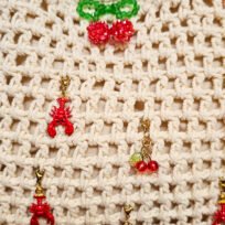 Sac crochet cerise homard - Image 2