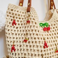 Sac crochet cerise homard - Image 5