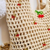 Sac crochet cerises – Image 4