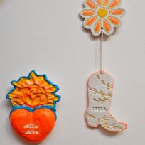 Suspension orange peace santiag – Image 4