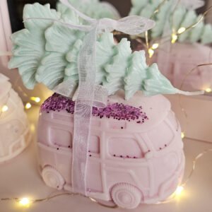 bougie de noel van hippie et sapin de noel