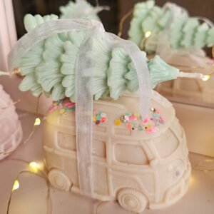 lot de bougies combi vans hippie et son sapin de noel