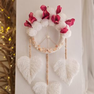 Attrape rêve fleurs de bougainvillier