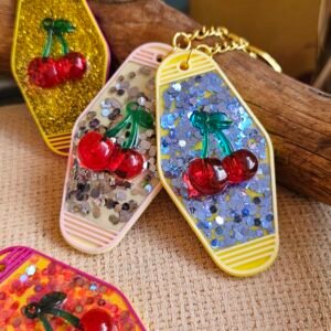 porte clés brillant gris metallique