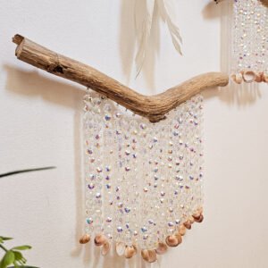SUSPENSION CRISTAL PERLE DE VERRES INTERIEUR