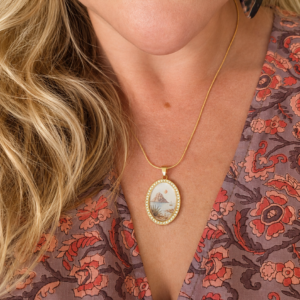 Collier Cabochon Vintage ES VEDRA